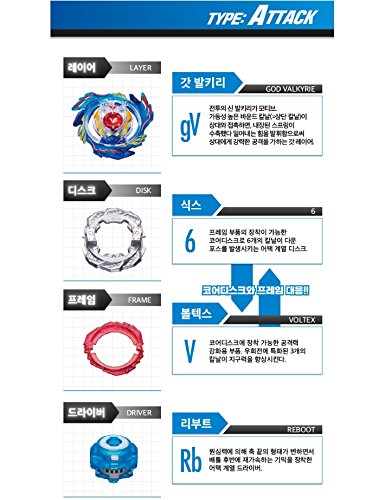 Takara Tomy BEYBLADE Burst God Valkyrie 6Vortex Reboot Genesis